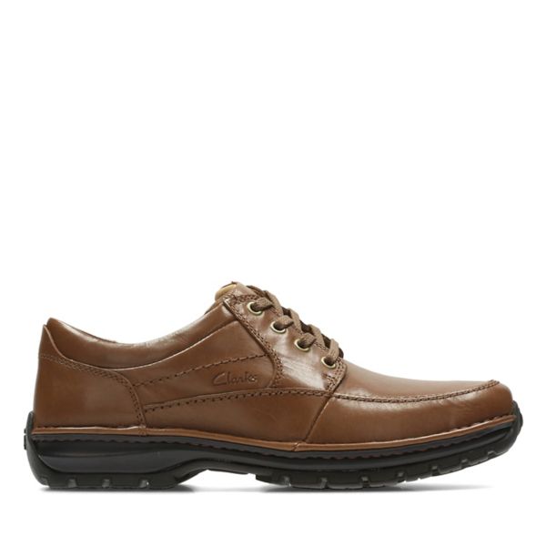 Clarks Mens Sidmouth Mile Wide Fit Shoes Brown | USA-8073462